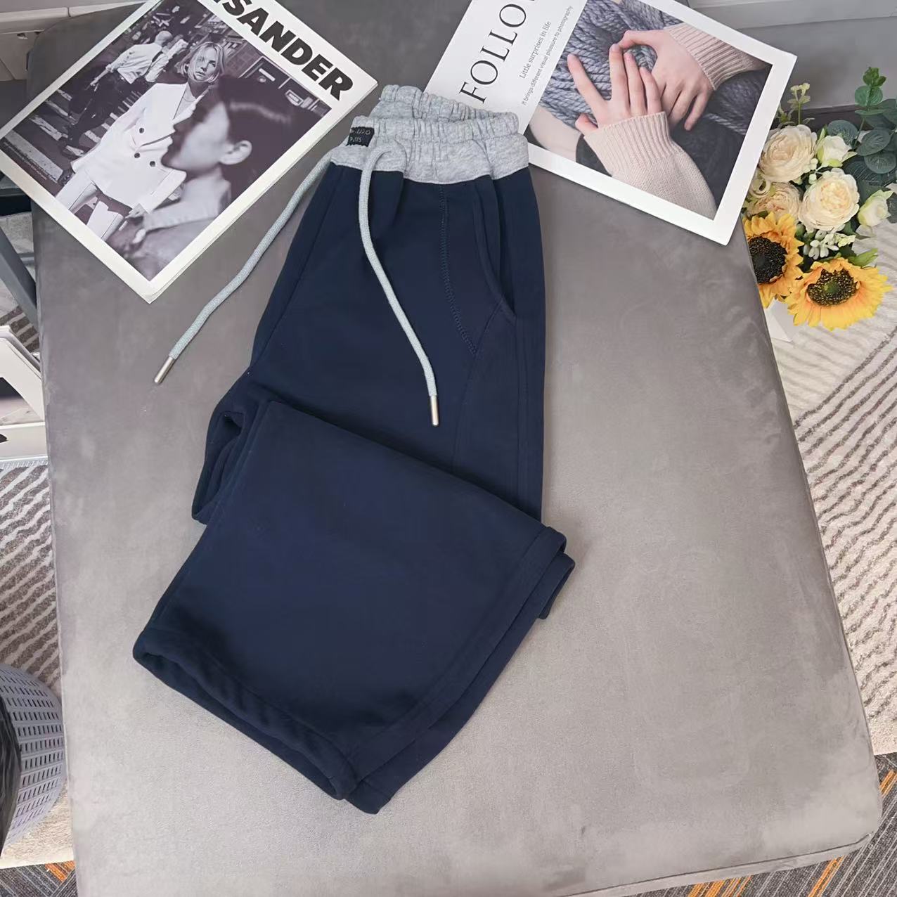 女童春秋季运动裤2025新款中大童洋气宝宝休闲阔腿裤儿童百搭卫裤