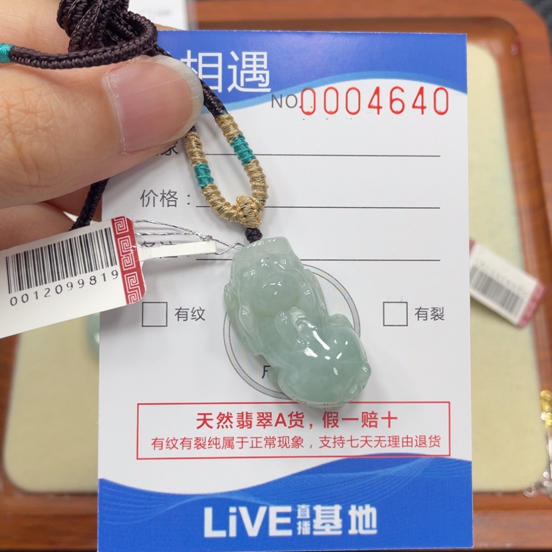 颈饰未镶嵌翡翠翡翠吊坠4640