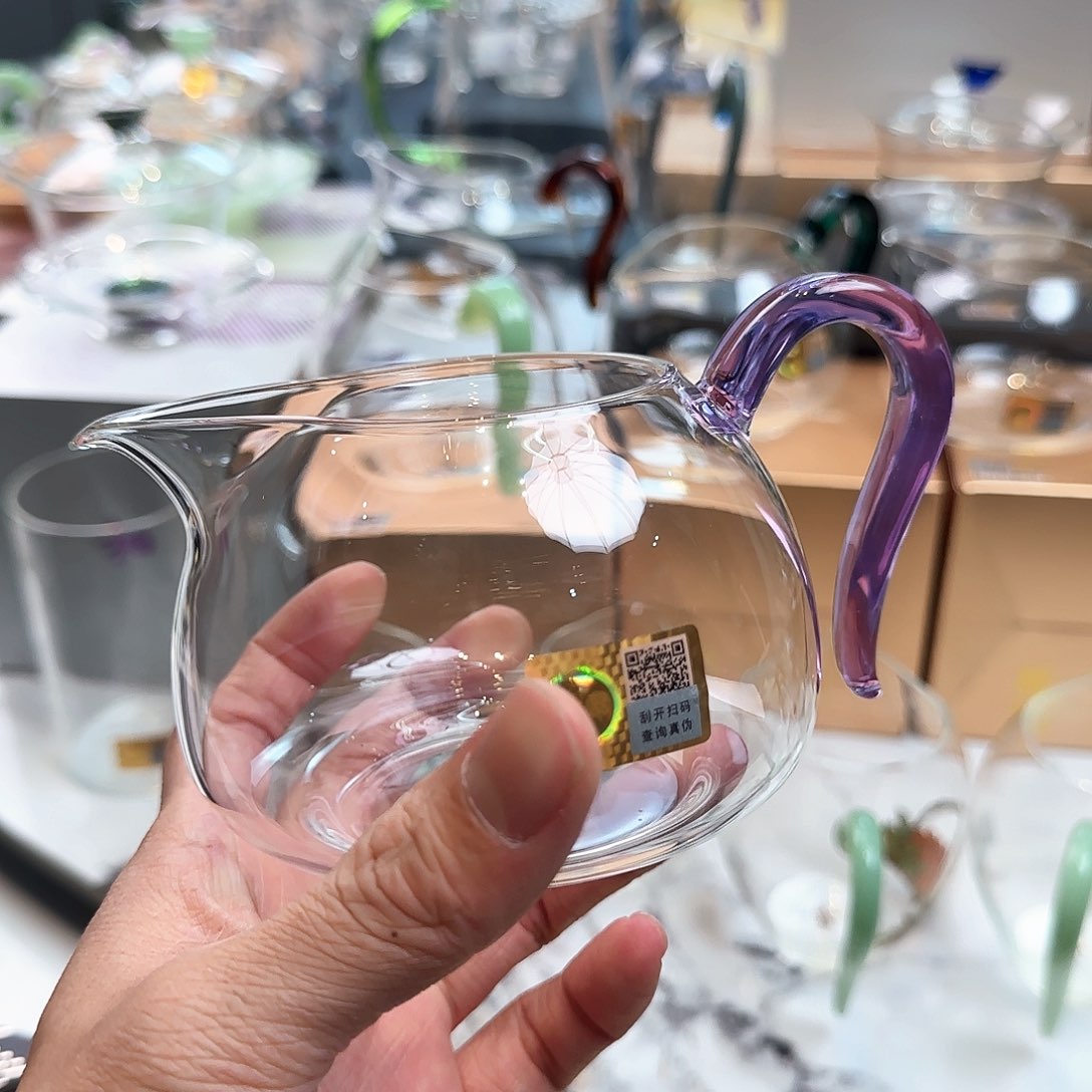 禾器浅紫色淡然公道杯