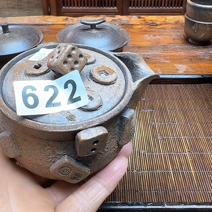 纯手工制作粗陶茶具