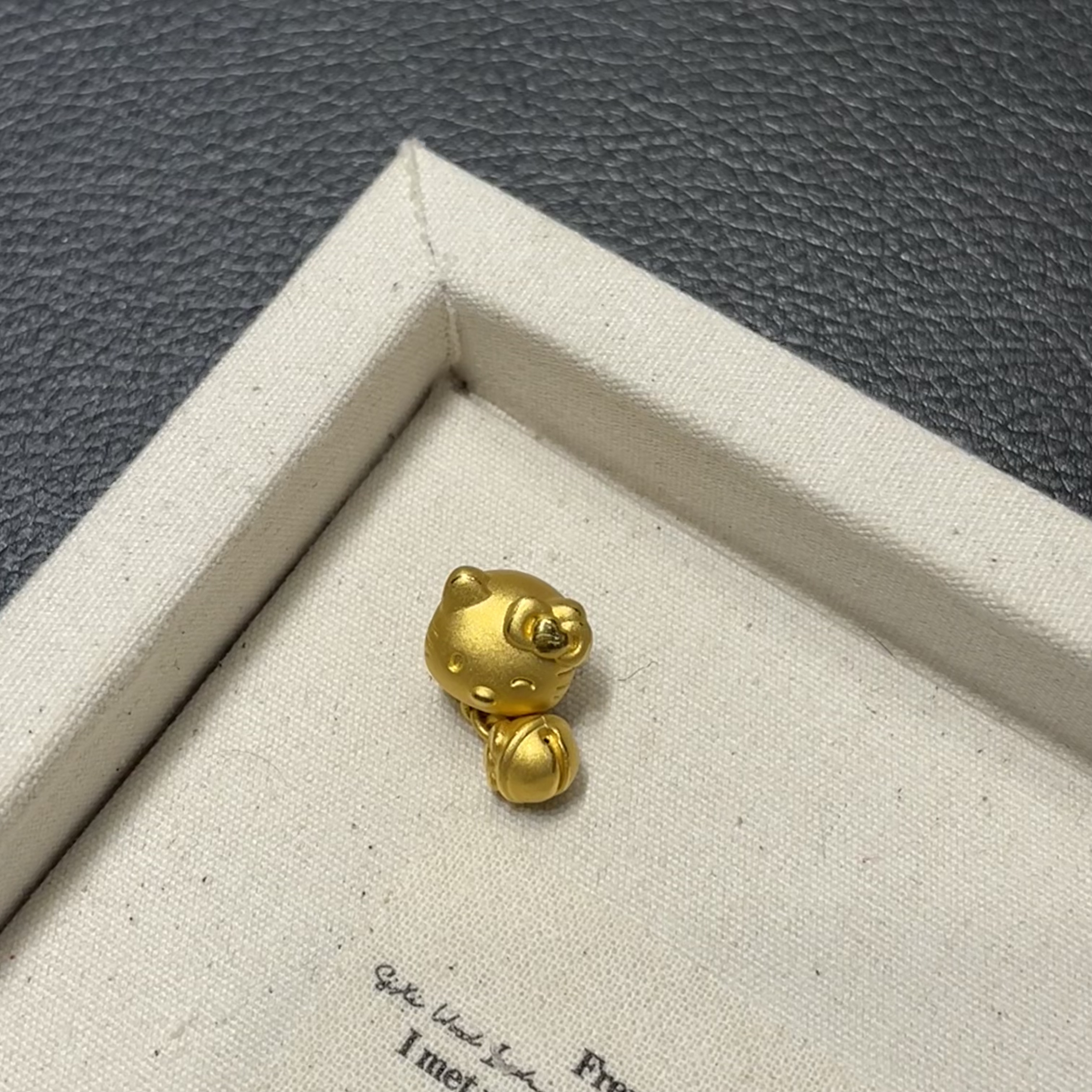 足金999kityy铃铛黄金转运珠美萌可爱款适合送女友