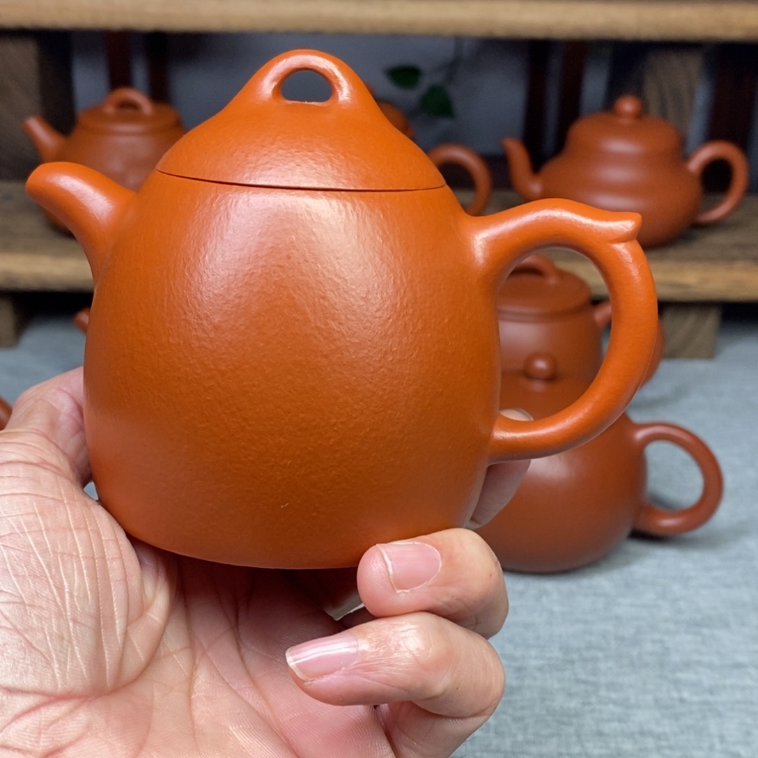 子***鱼紫砂茶壶全手工制作