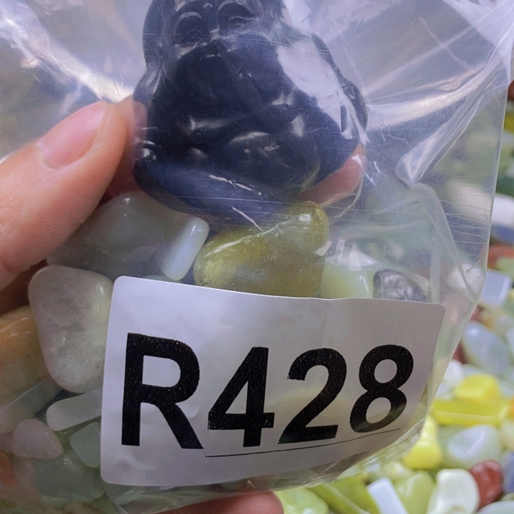 未镶嵌岫玉鱼缸石