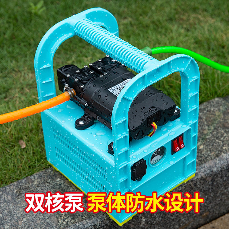 双核手提打药泵 充电插电48-72v通用80W大功率9.0大流量 可调