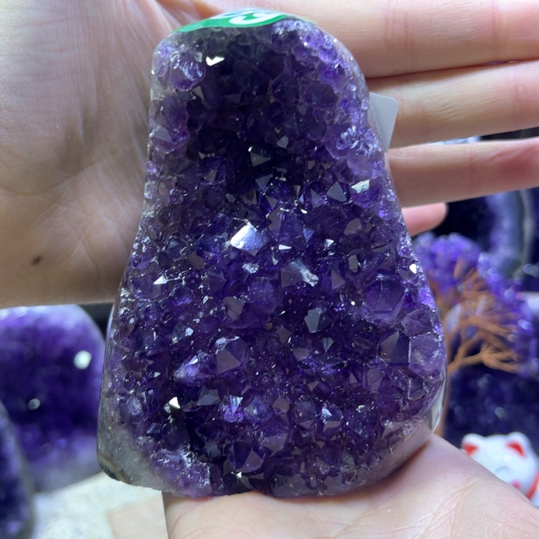 紫晶摆件未镶嵌紫水晶