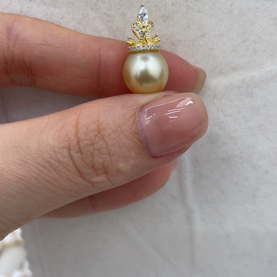 海水珍珠颈饰银S925镶嵌