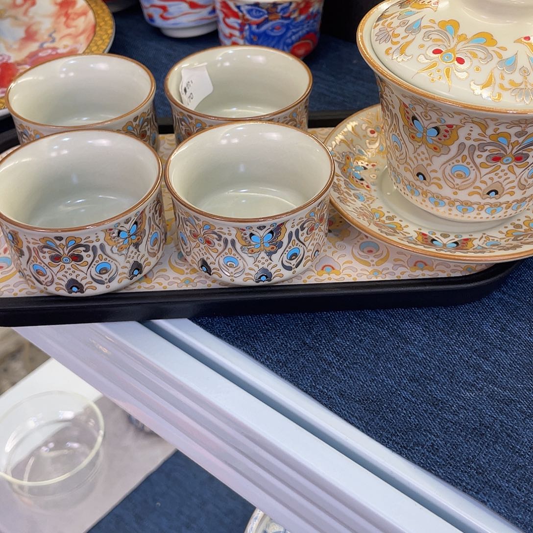 陶景德陶瓷盖碗茶具