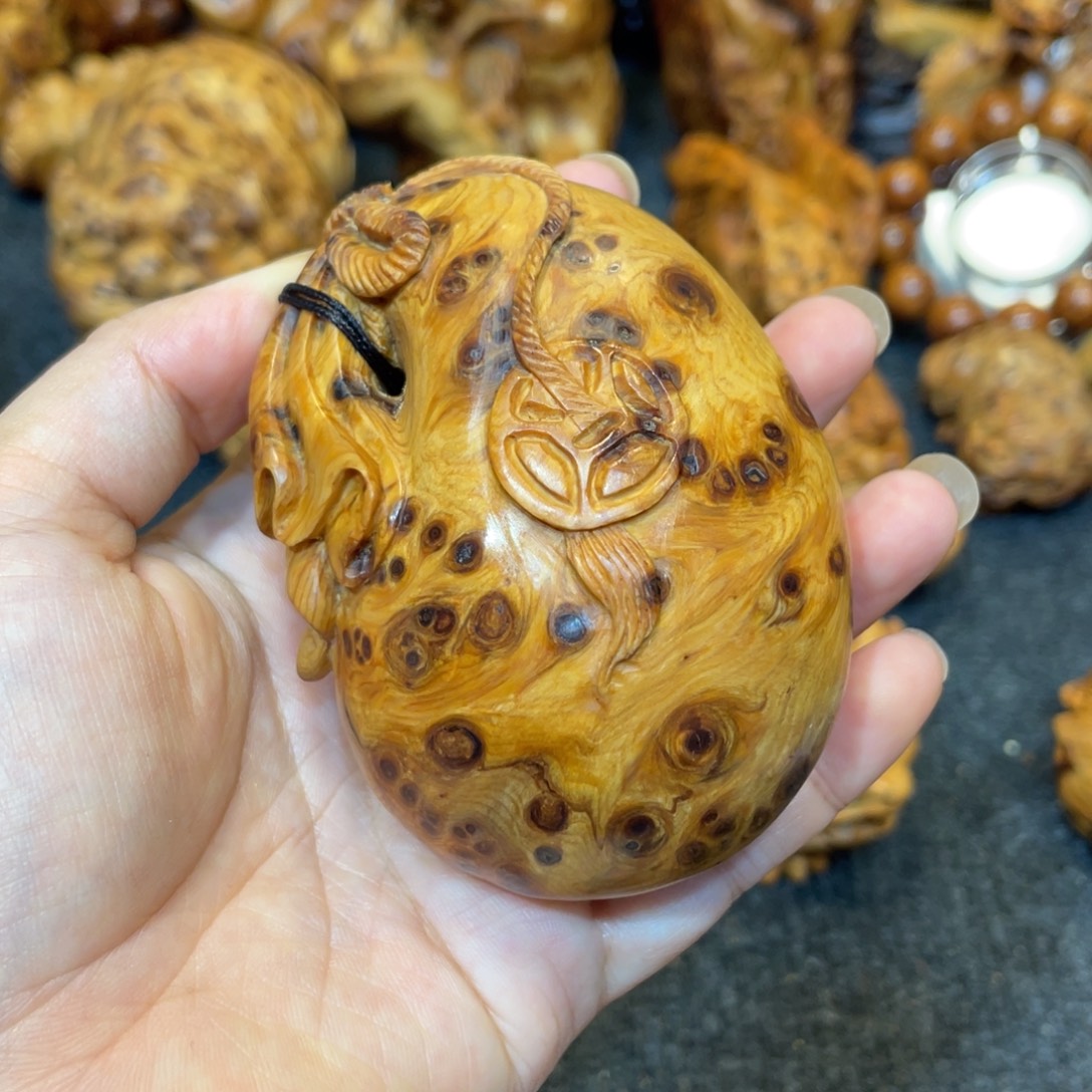 柏木（崖柏）太行精品陈化崖柏留疤钱袋