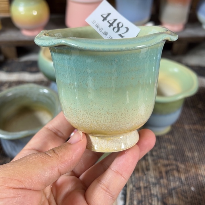 口7高7 手工花盆满30包邮