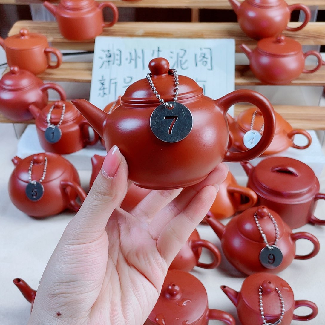 潮州朱泥壶手拉水平160
