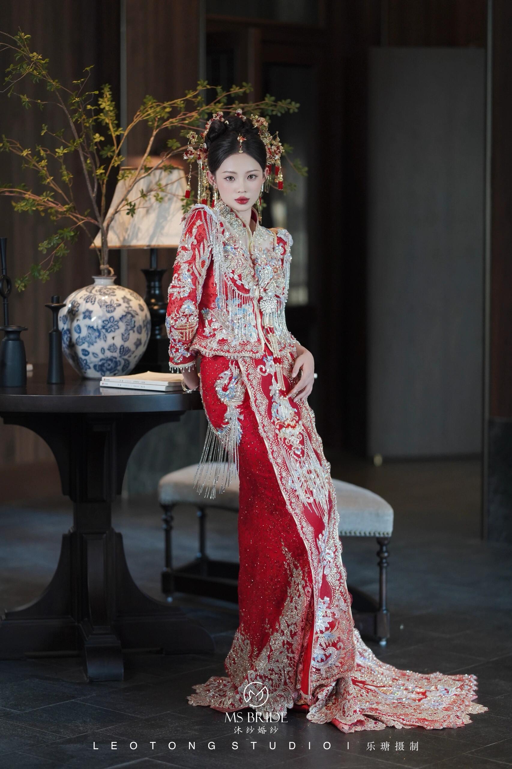 实体重工秀禾服2025新款中式嫁衣新娘结婚礼服出阁敬酒服高端婚服