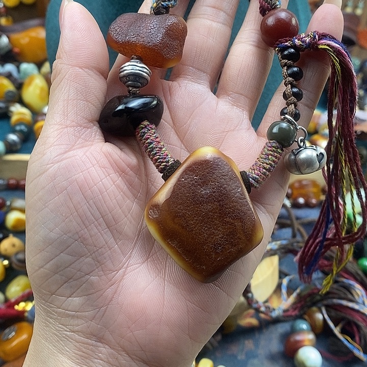 蜜蜡未镶嵌项链项链