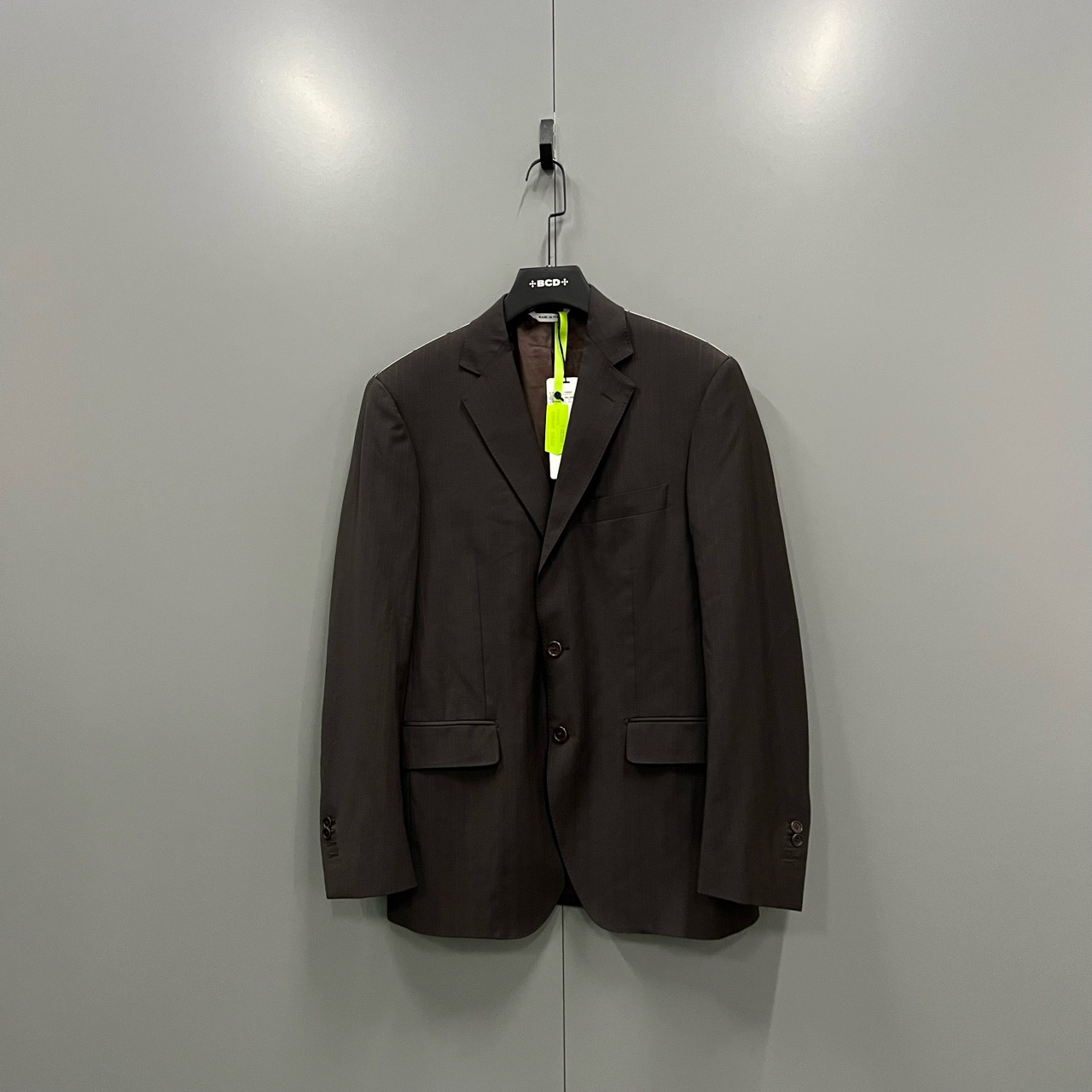 95新 ZEGNA (ll) 杰尼亚 棕色条纹西服 46码 50码/jc604262