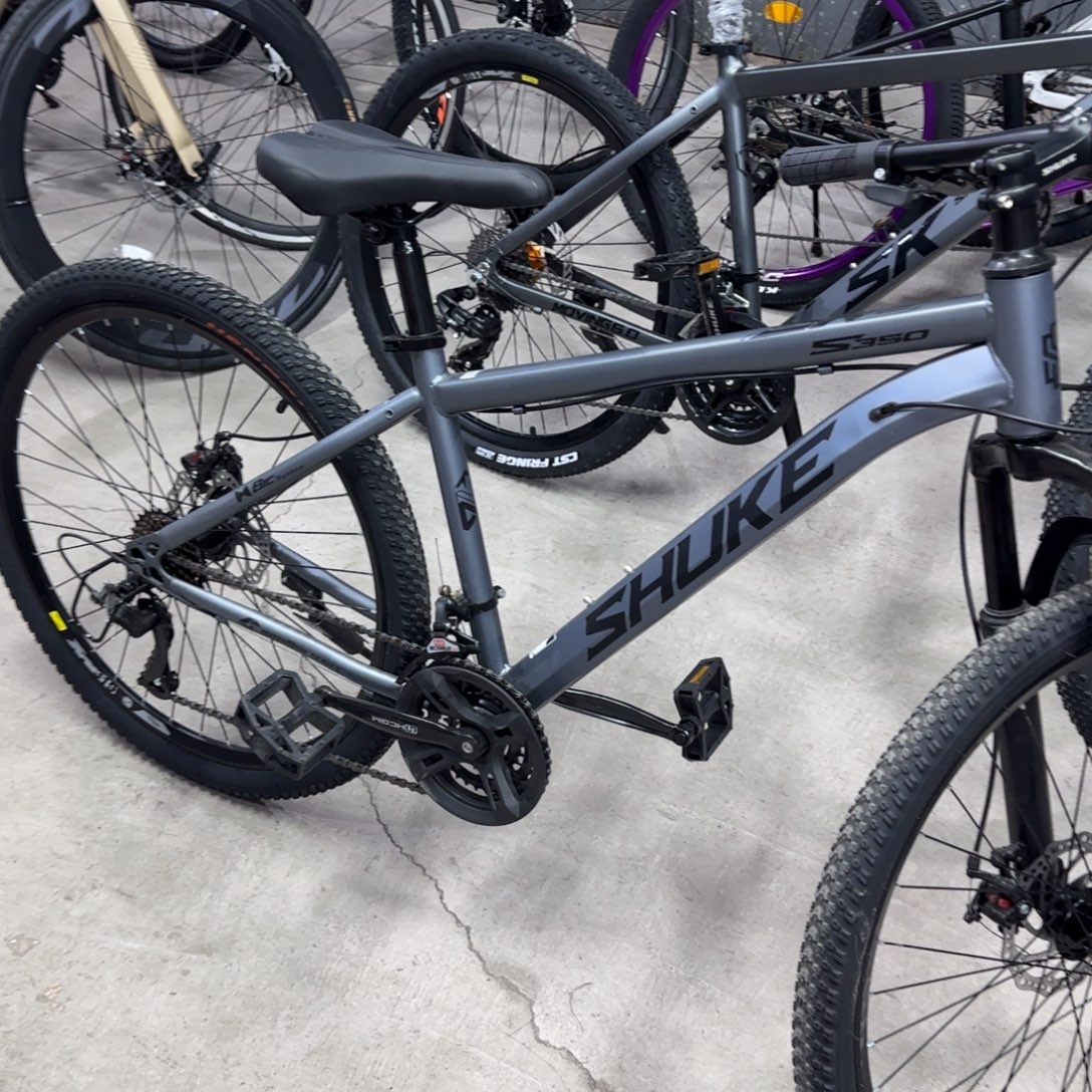 用***3山地车刚灰色24寸24速