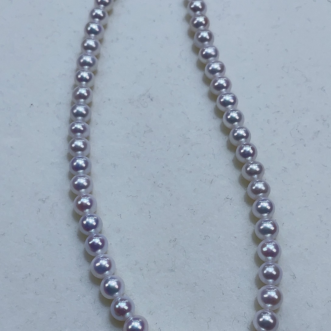 淡水珍珠颈饰银S925镶嵌5.5新品亮瞎眼冷白光