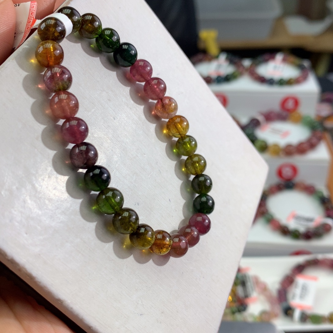 未镶嵌碧玺手链       