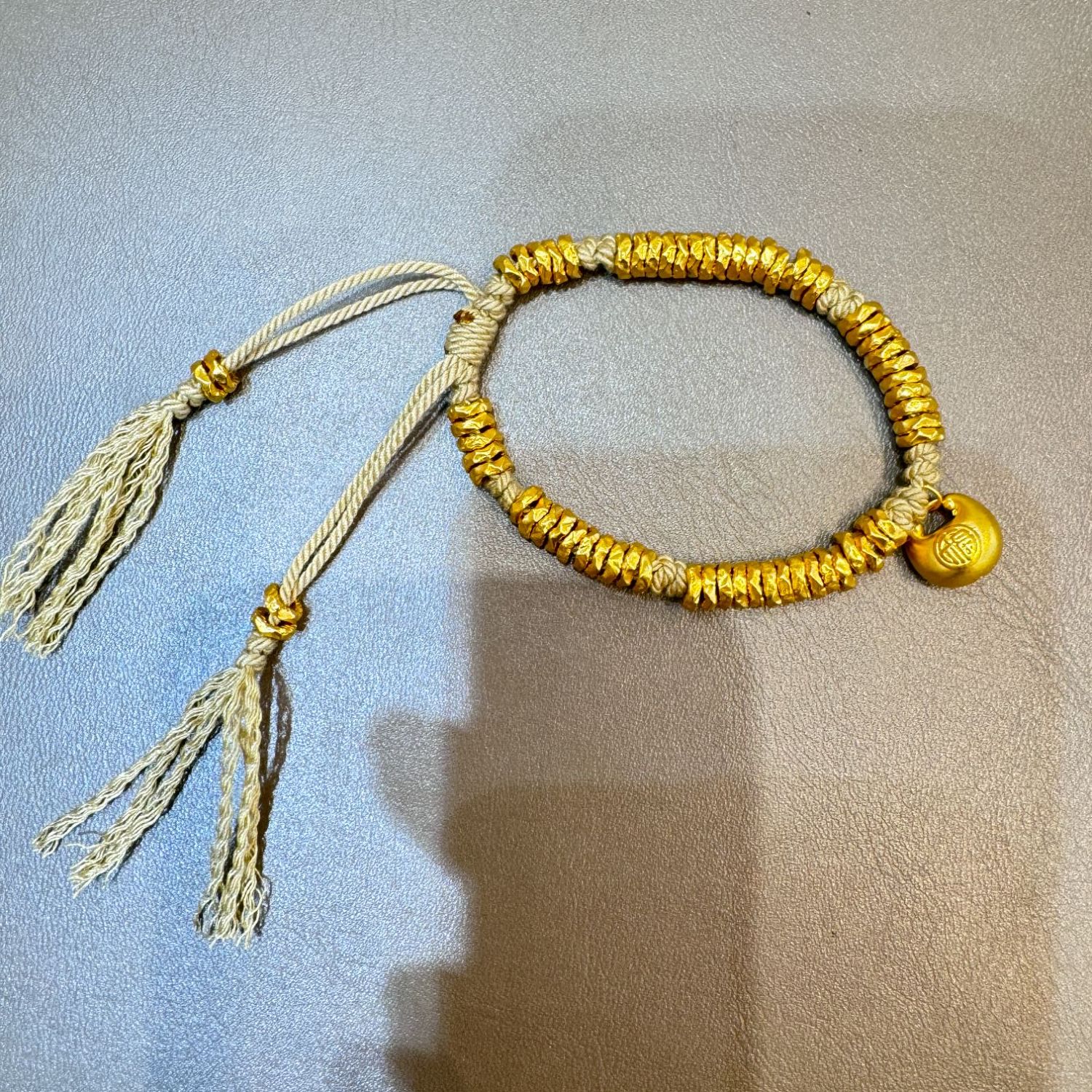 【z甄芝系列】足金  胖福素金盘缠