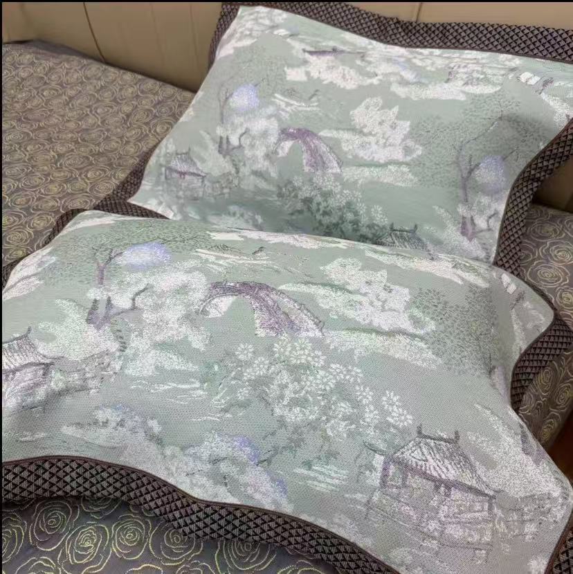 【京都花城】55*80轻奢枕巾一对装成人枕巾枕头巾单人吸汗高档透气