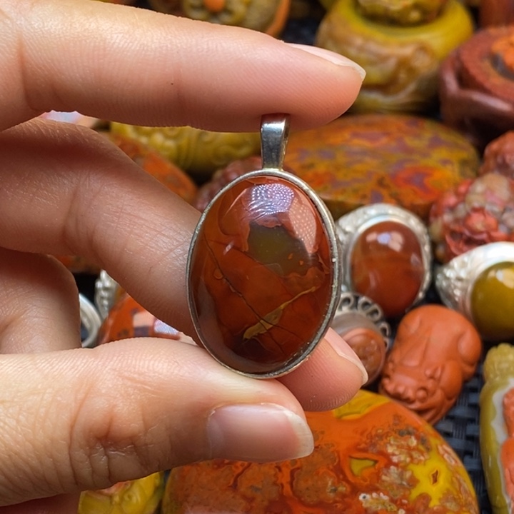 玛瑙/玉髓颈饰合金小*