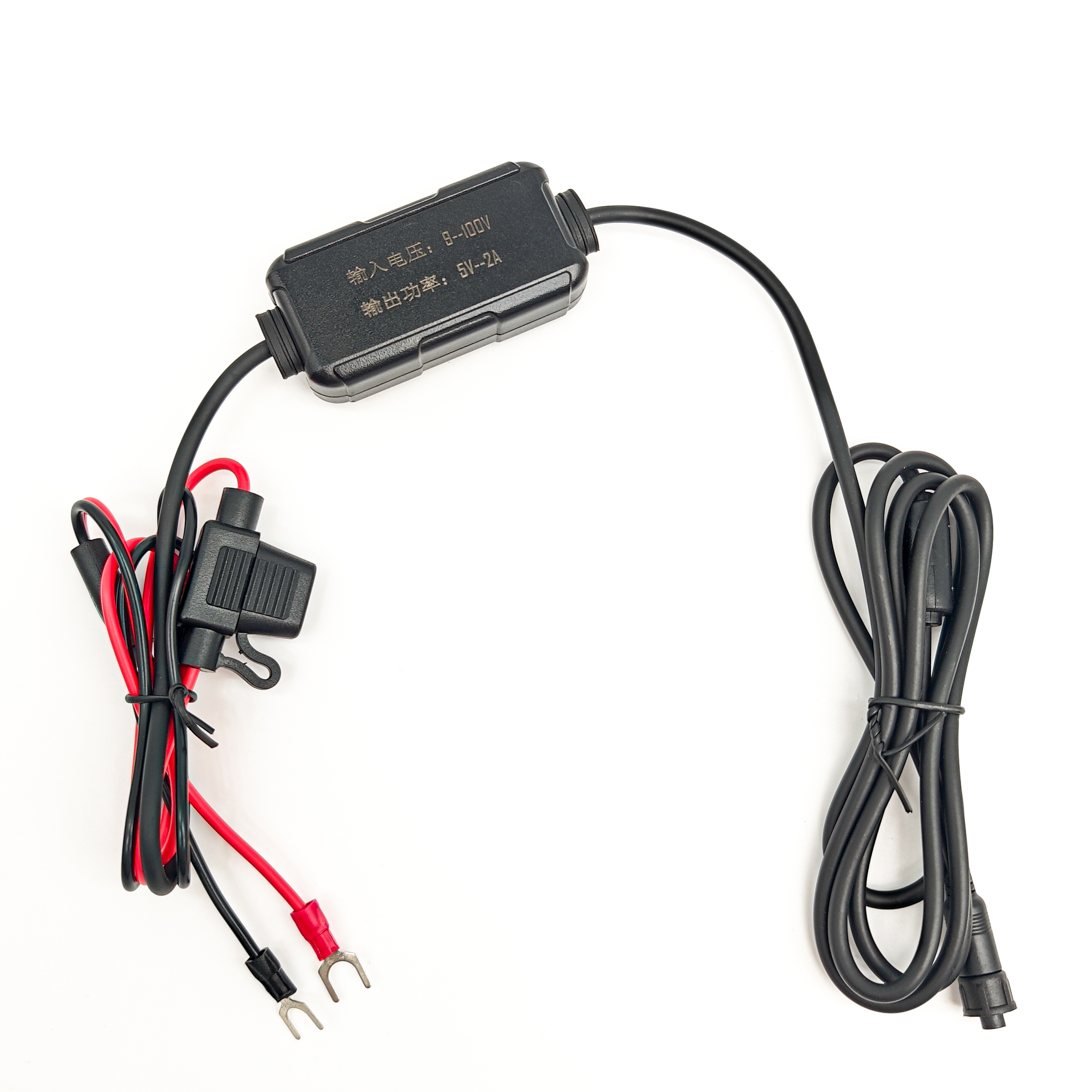 摩托车记录仪专用电动车大电压100V降压线转5V2A