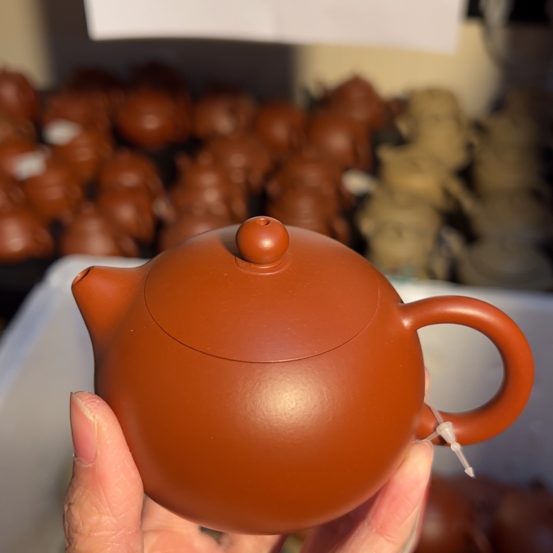 紫砂茶壶宜兴紫砂壶朱泥大红袍150