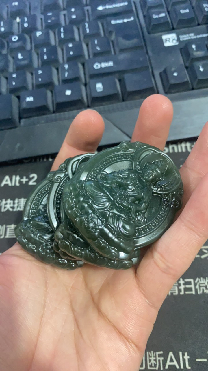 和田玉且末料观音随机发货 一个