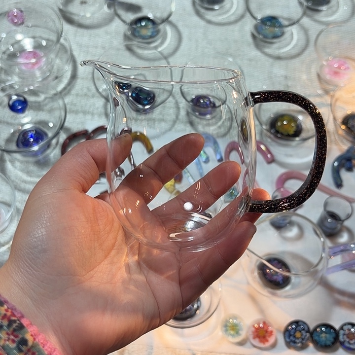 手工艺品玻璃玻璃茶器诚然玫瑰金