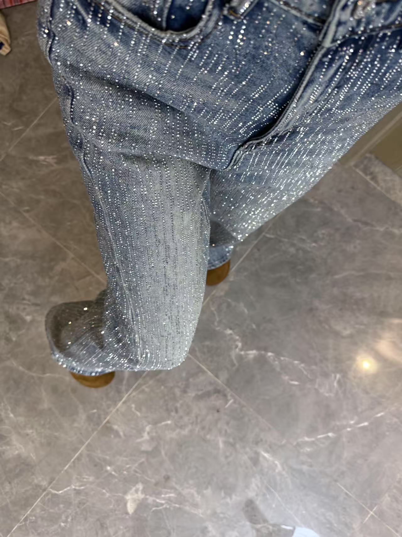 长款A版型爆闪裤