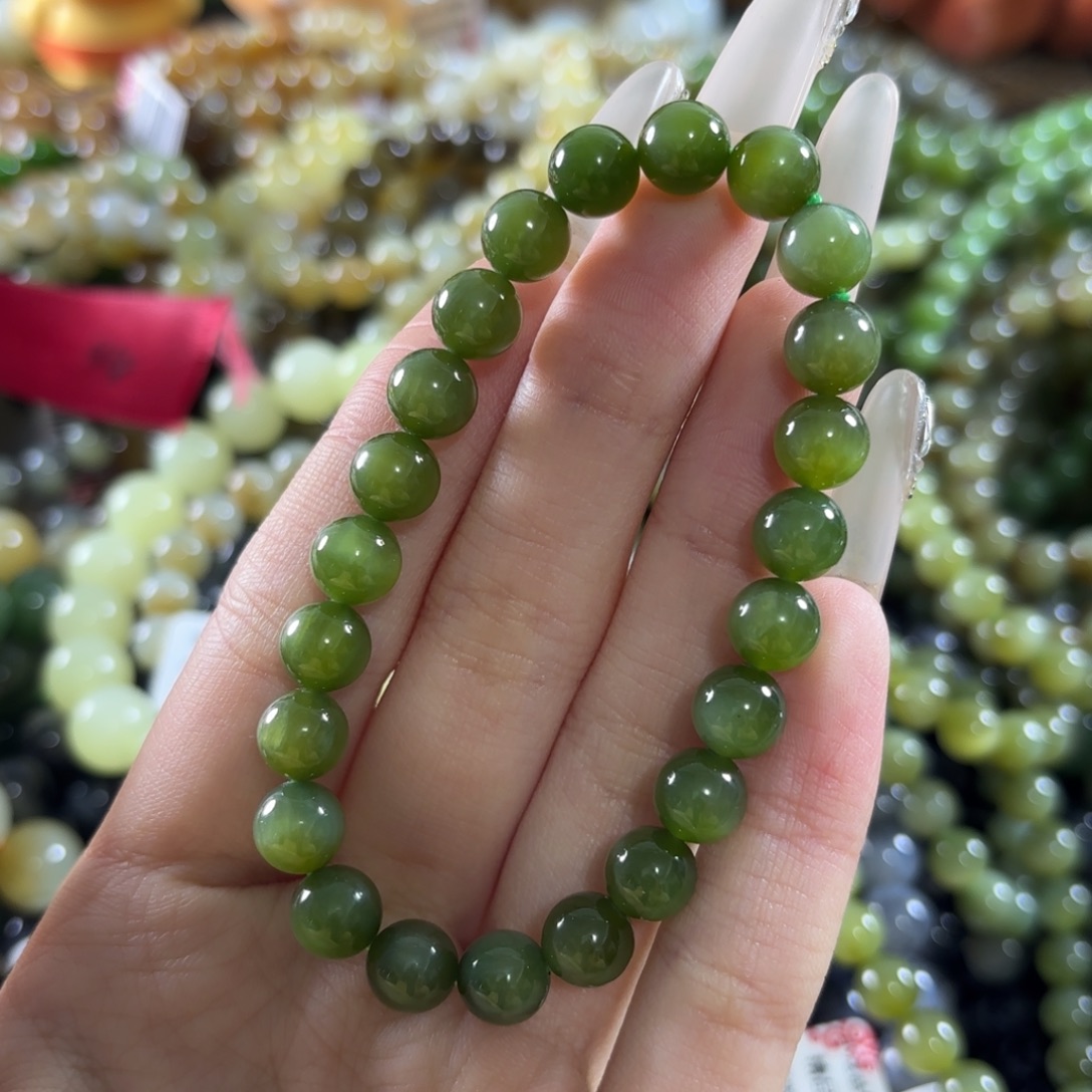 和田玉未镶嵌手链9