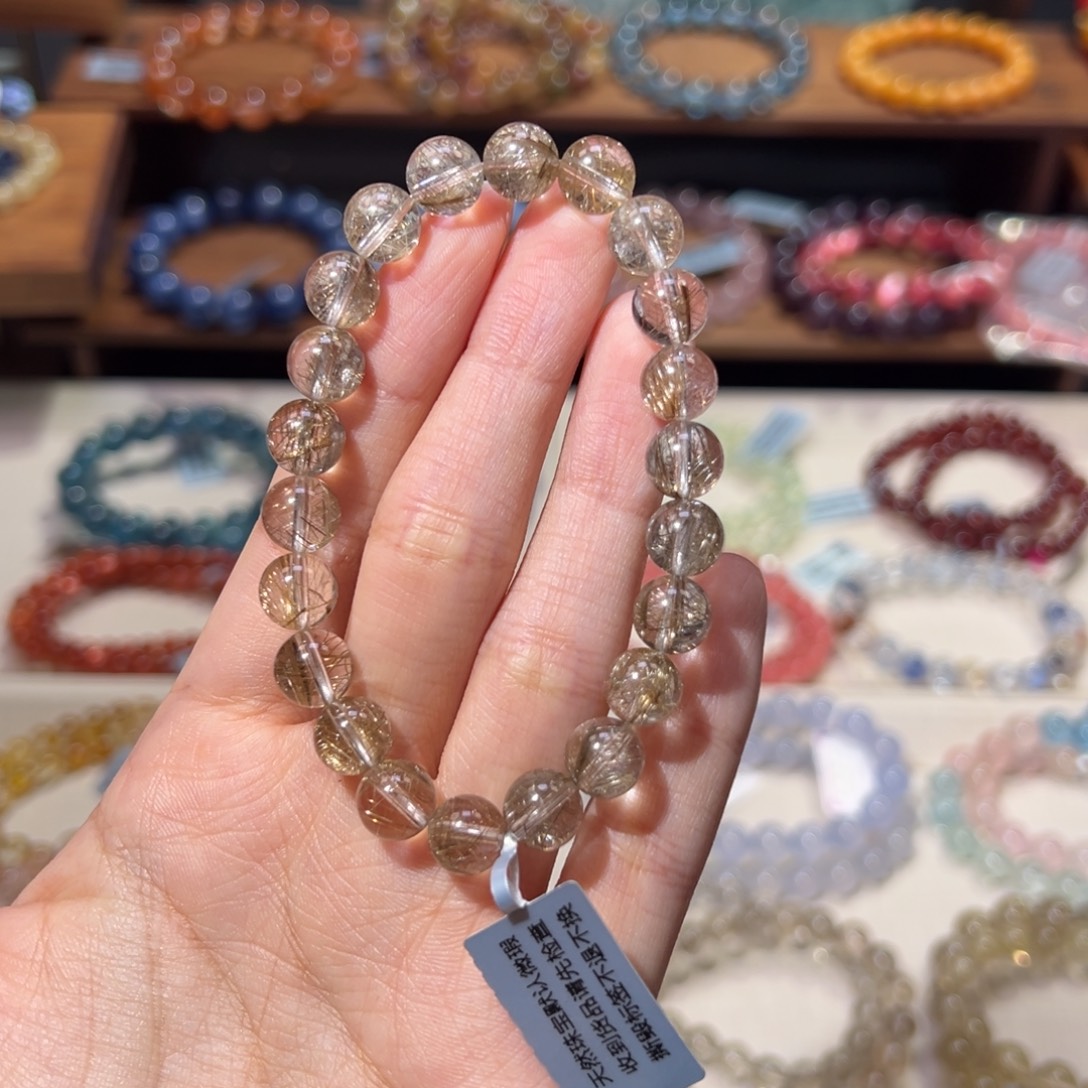 手串未镶嵌水晶8m毕业级魔鬼银发晶福利克价