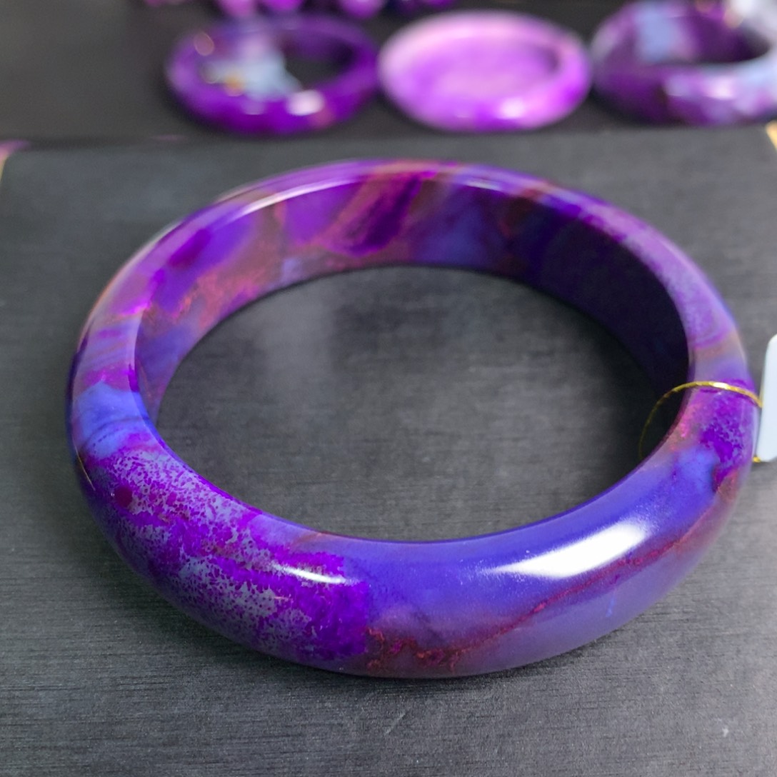 苏纪石（舒俱来）幻彩手镯57未镶嵌