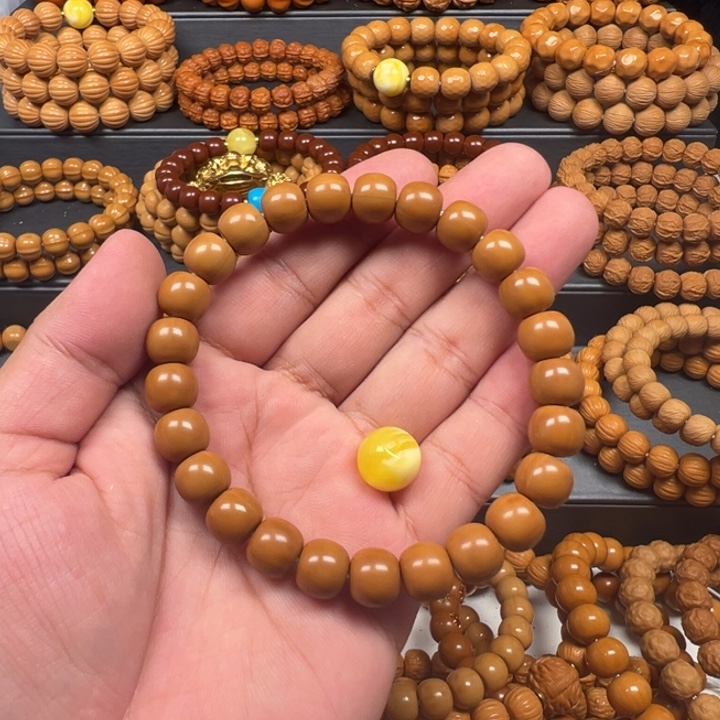 晶***猴头核桃手串小老邢+配饰