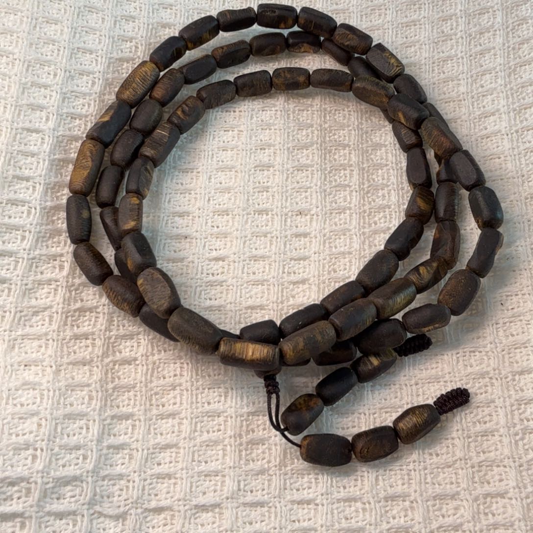 手串沉香奇楠沉香随型瘤疤全沉水多圈6-7mm27克多样性发一