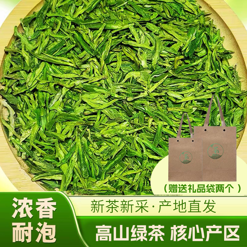 正宗高山绿茶新茶耐泡日照充足炒青绿茶袋装125g浓香型