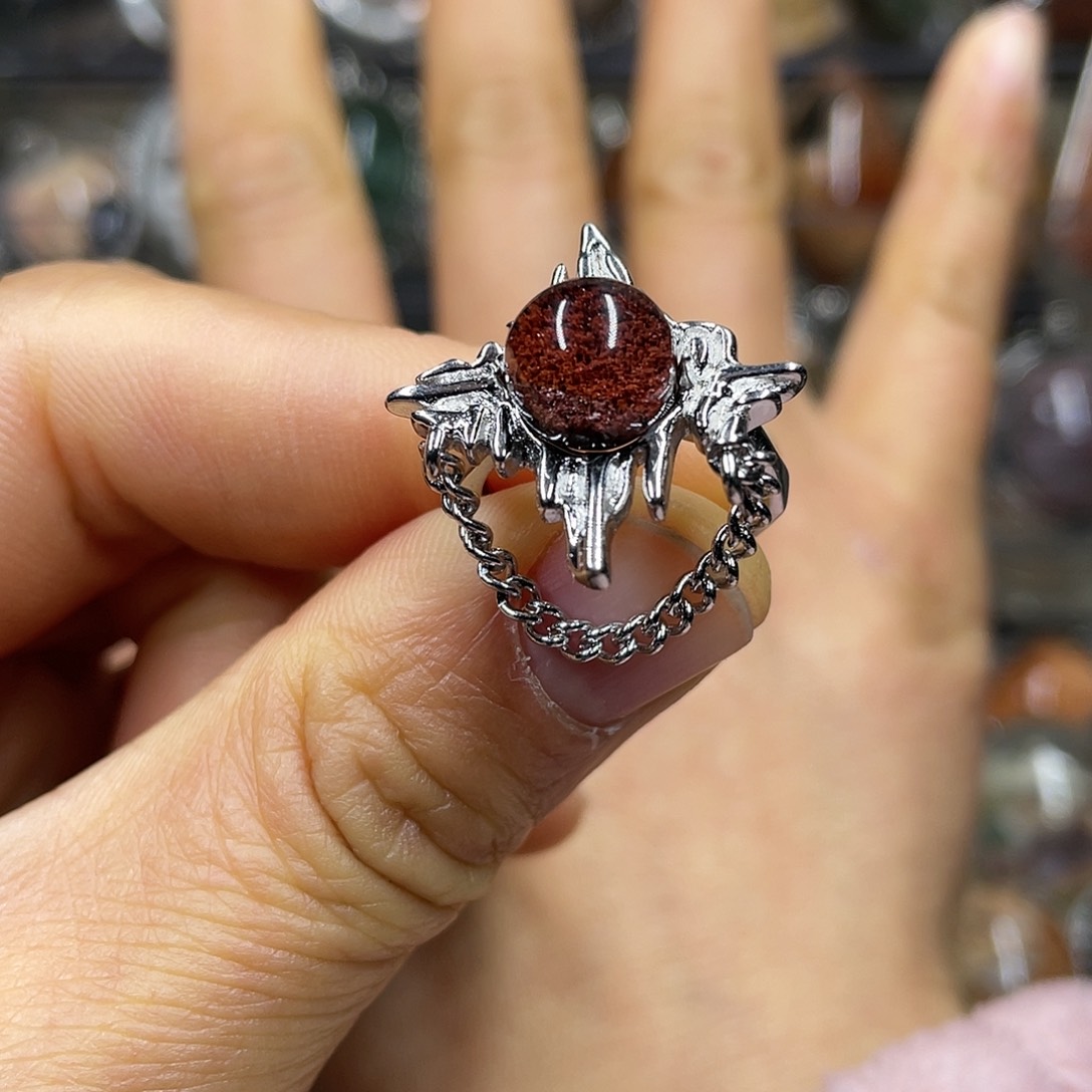 【闪购商品】水晶珠宝半成品银S925镶嵌戒指