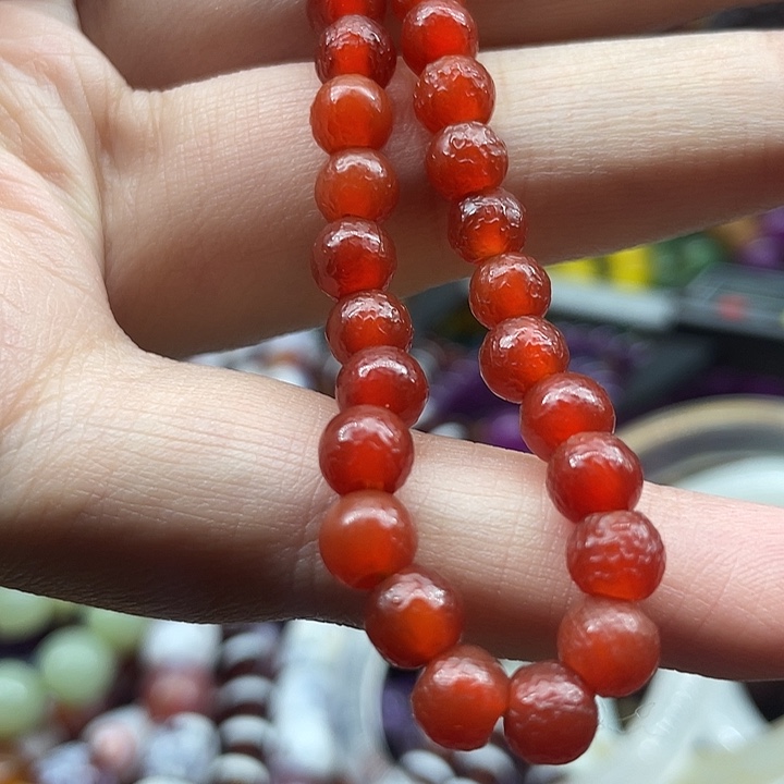 悦****玛瑙/玉髓未镶嵌玛瑙手镯项链谢谢谢