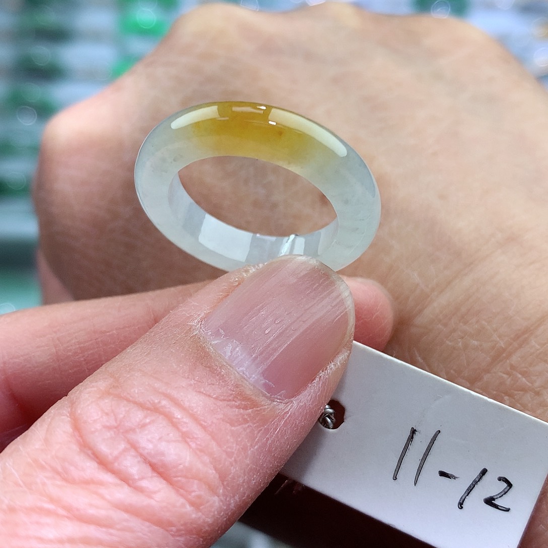 未镶嵌戒指翡翠11-12号