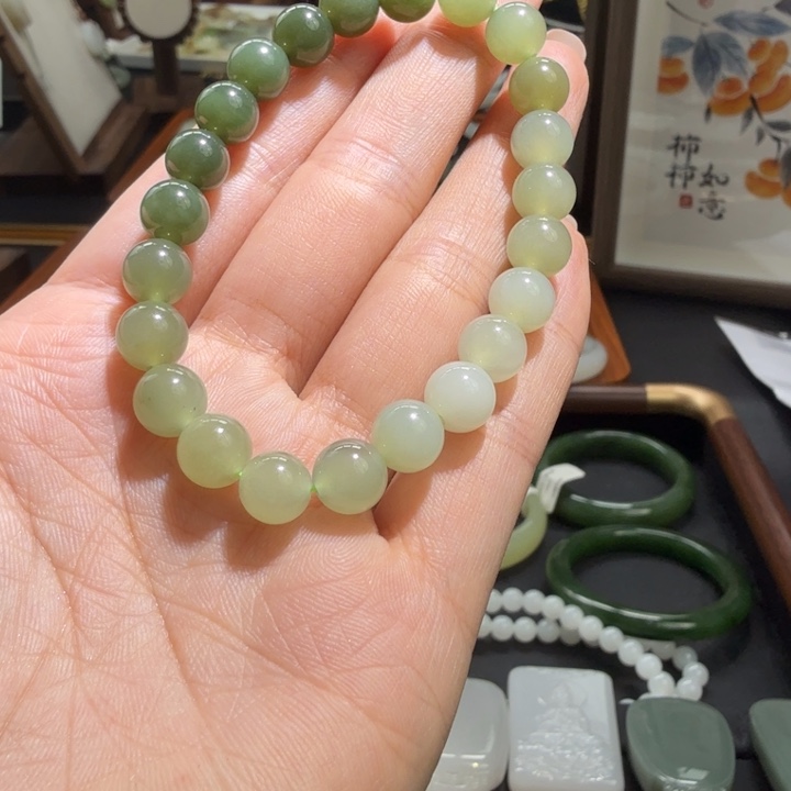 和田玉未镶嵌手链