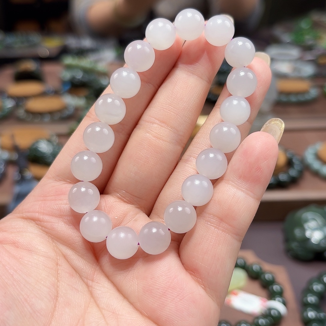 和田玉未镶嵌手链10 