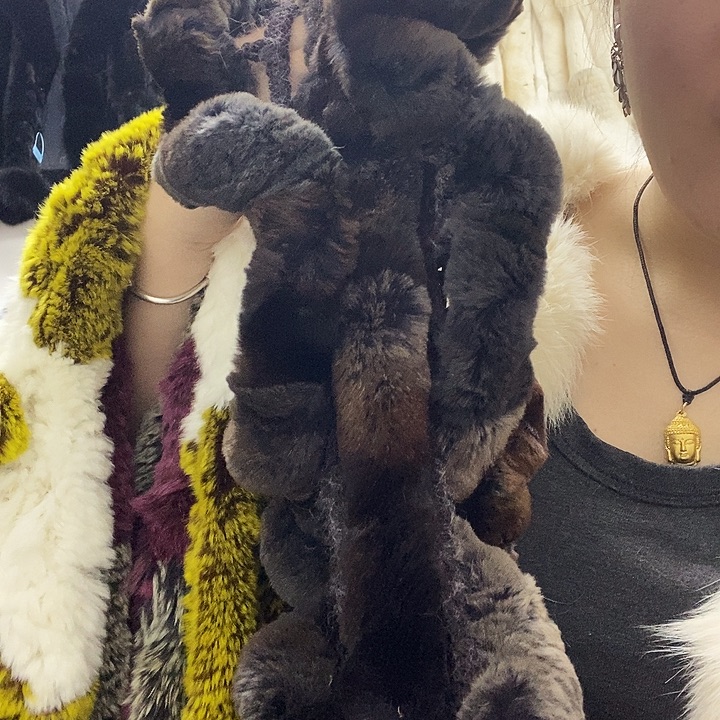 三醋酯纤维围巾6589