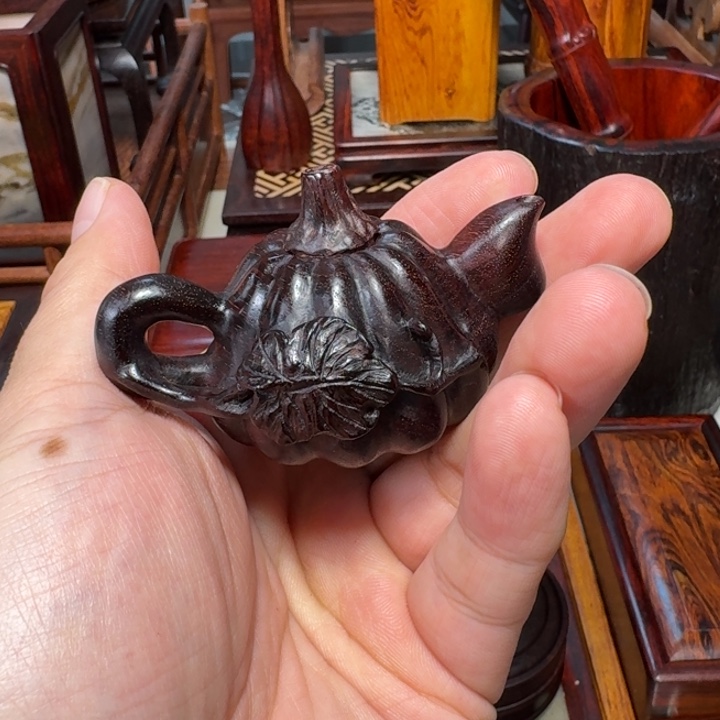 檀香紫檀（小叶紫檀）把把壶