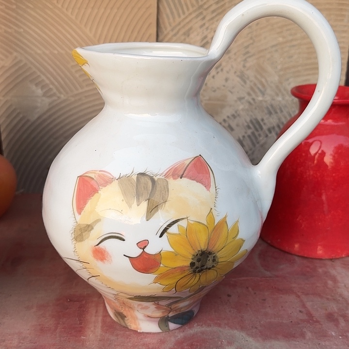 微瑕景德镇陶瓷手工花瓶