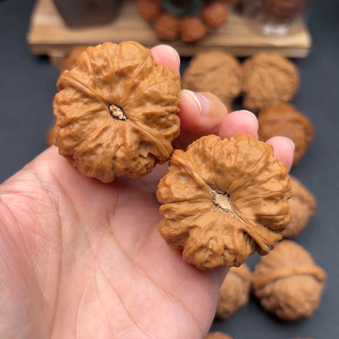 文玩核桃把件柠**@蛙43