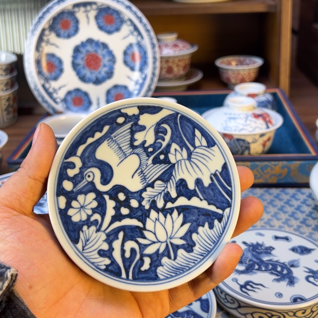 摆件新年快乐茶器百宝箱