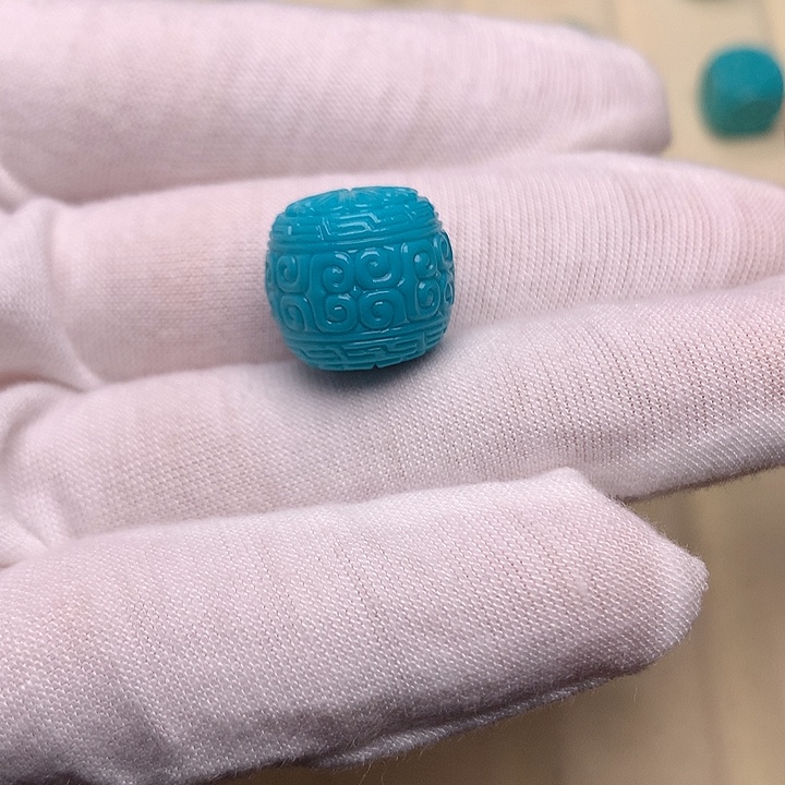 绿松石未镶嵌绿松石回纹14.5