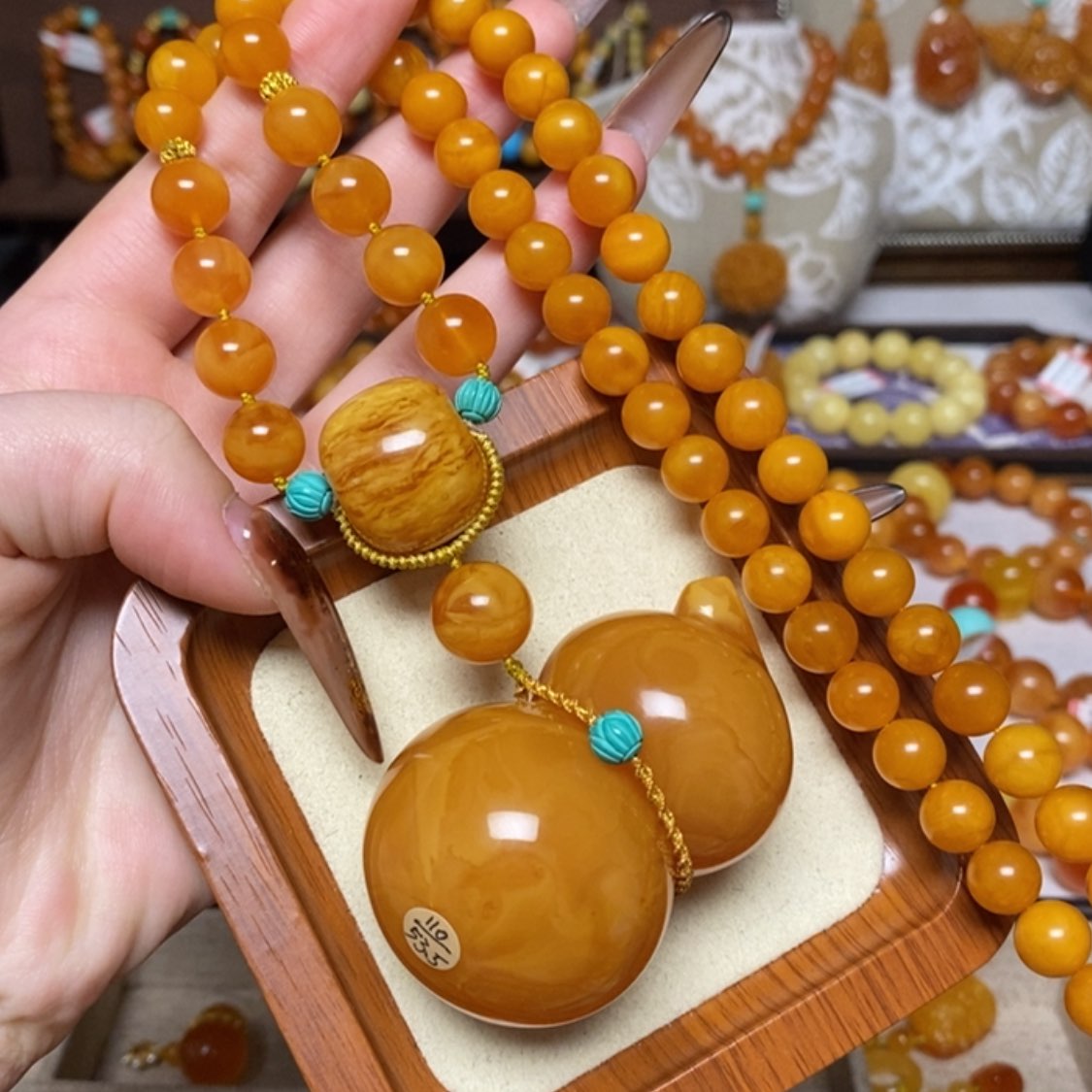 【闪购商品】蜜蜡颈饰未镶嵌项链