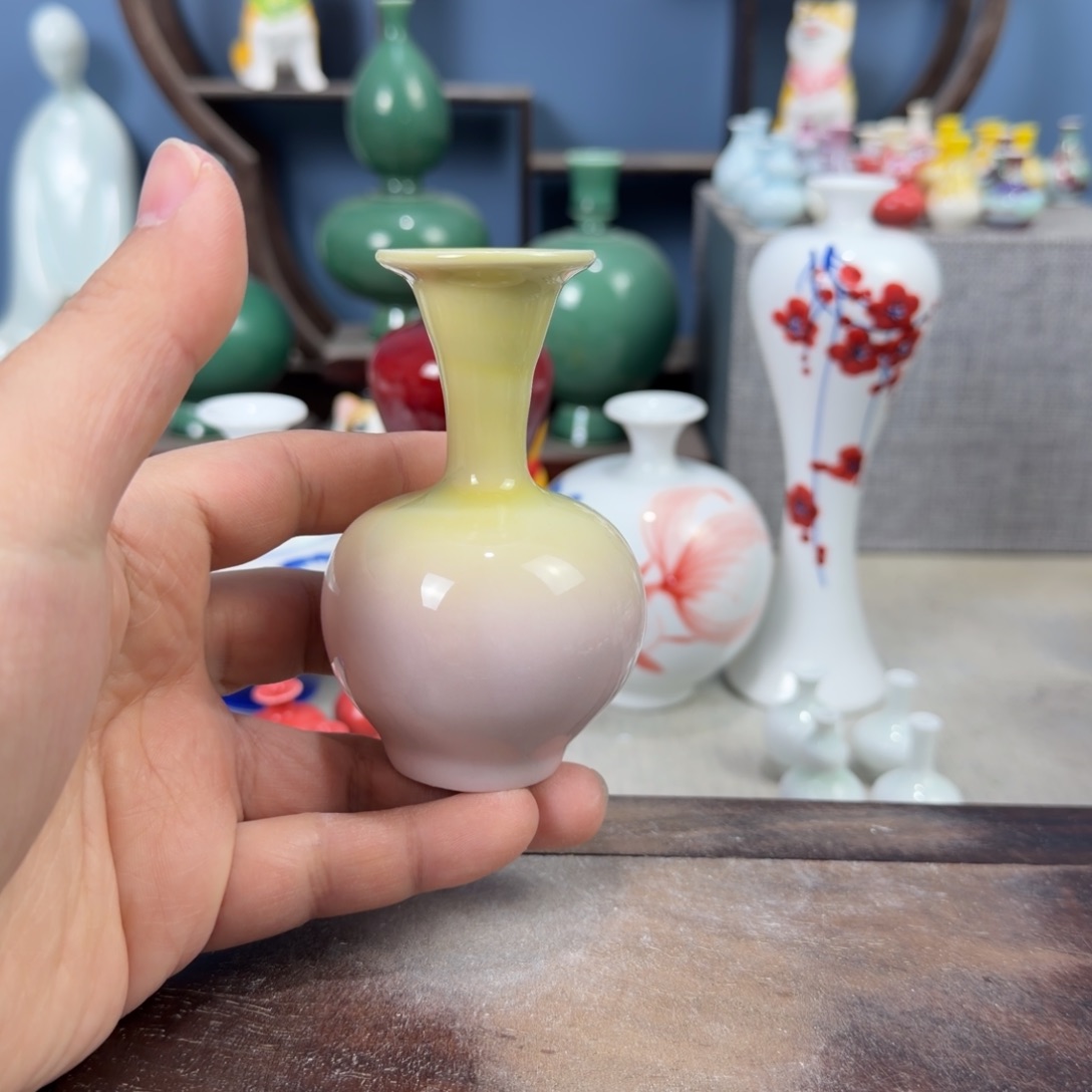 陶瓷手工小花器摆件