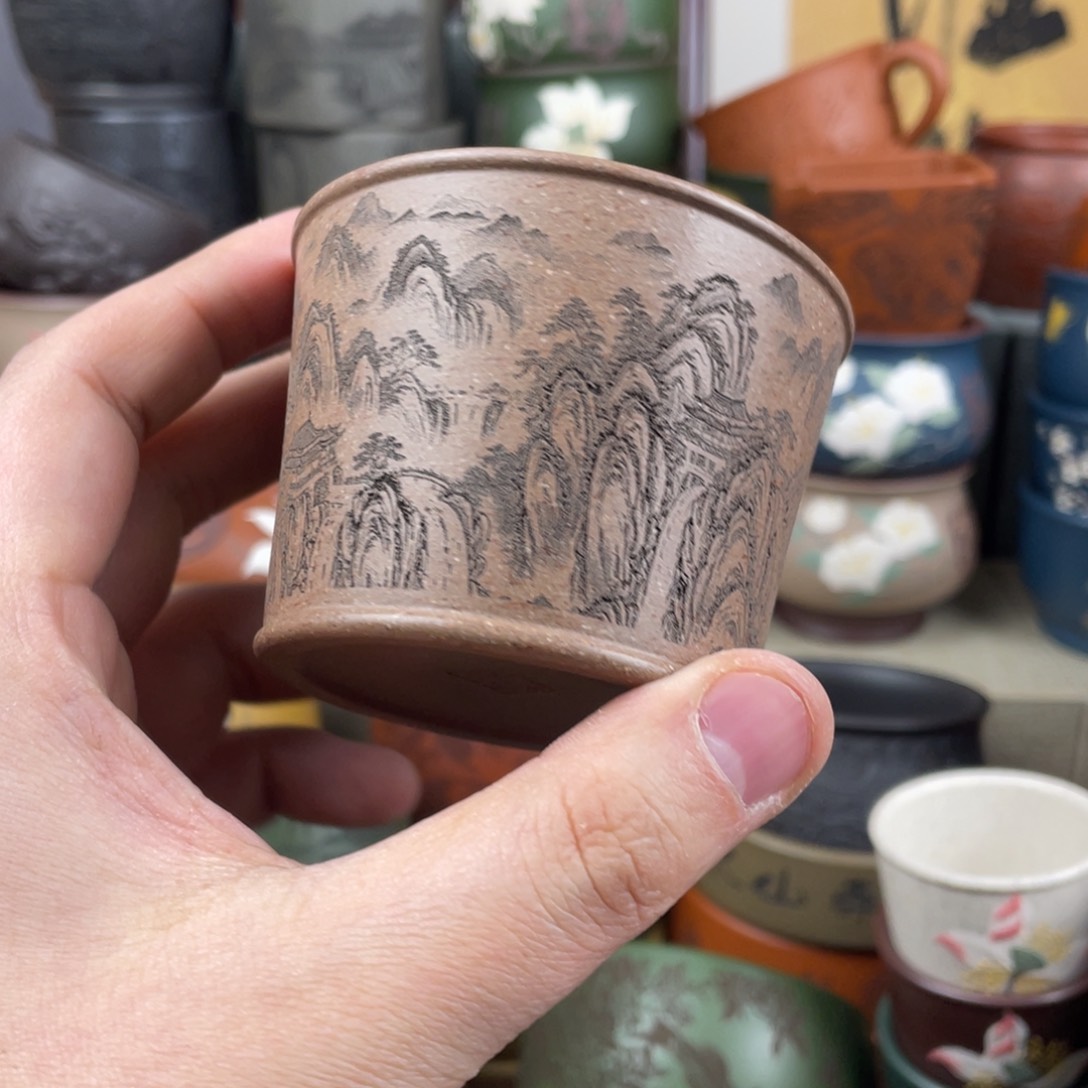 紫砂茶杯紫砂茶杯