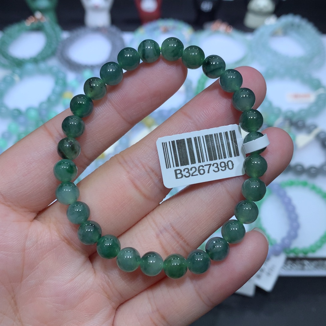 翡翠未镶嵌手串天然