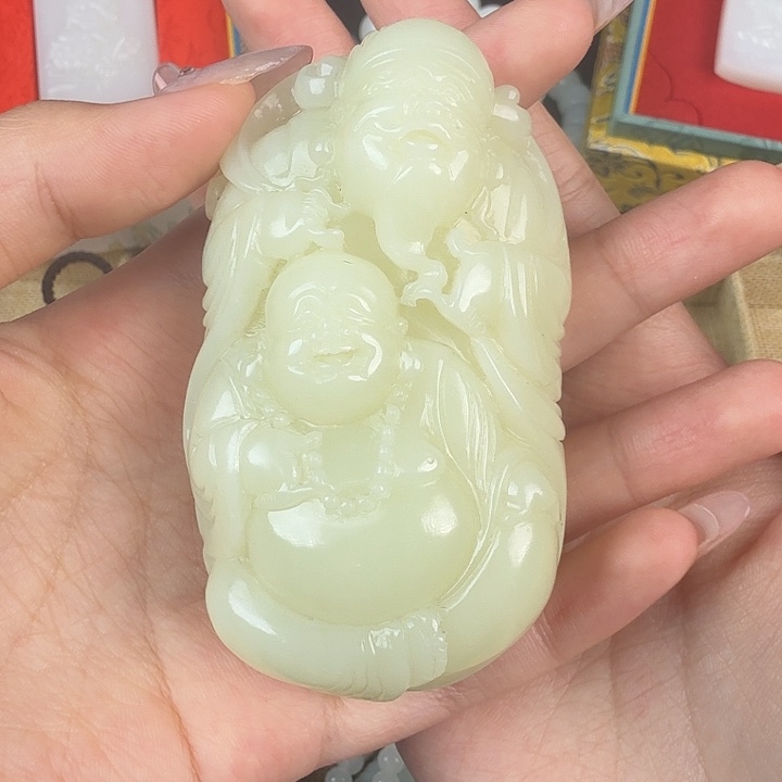 和田玉未镶嵌挂件